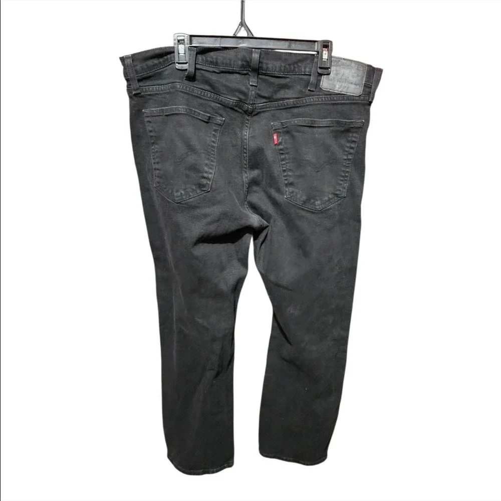 Levis 559 Relaxed Straight Jeans Mens 40x30 Actual 39x28 Black Denim Pants Retro
